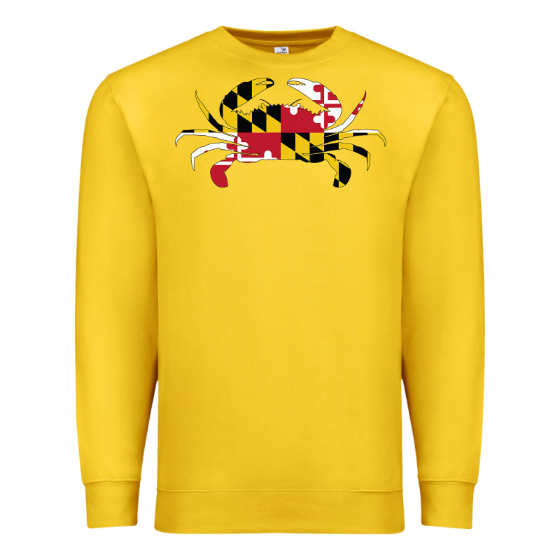 Maryland Crab State Pride Flag Premium Sweatshirt by maiPhamDesign | Teevron