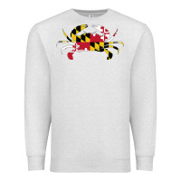 Oatmeal Heather Maryland Crab State Pride Flag Premium Sweatshirt - maiPhamDesign
