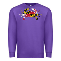 Purple Maryland Crab State Pride Flag Premium Sweatshirt - maiPhamDesign