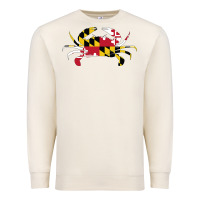 Sandshell Maryland Crab State Pride Flag Premium Sweatshirt - maiPhamDesign