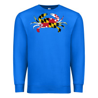 True Royal Maryland Crab State Pride Flag Premium Sweatshirt - maiPhamDesign