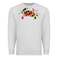 Dove Grey Maryland Crab State Pride Flag Premium Sweatshirt - maiPhamDesign