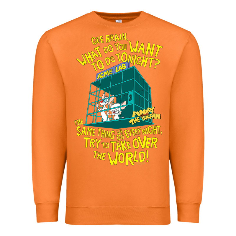 Pinky And The Brain The World Premium Sweatshirt by maiPhamDesign | Teevron