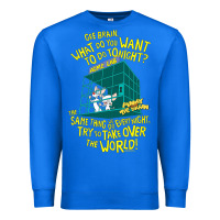 True Royal Pinky and the Brain The World Premium Sweatshirt - maiPhamDesign