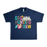 Navy Egg Hunting Crew easter Day Urban Heavy Tee - BundleAndBundleShop