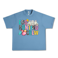 Pebble Blue Egg Hunting Crew easter Day Urban Heavy Tee - BundleAndBundleShop