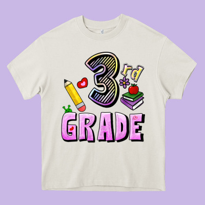 Third Grade Heavy Core Tee Designed By Ranaportraitstore
