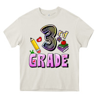Cream Third Grade Heavy Core Tee - RanaPortraitStore