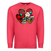 Cardinal heart  wood slice ornament Premium Sweatshirt - JahusDesignShop