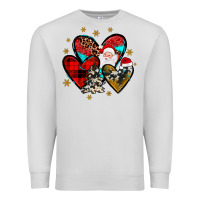 Dove Grey heart  wood slice ornament Premium Sweatshirt - JahusDesignShop