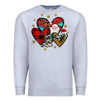 Heather Grey heart  wood slice ornament Premium Sweatshirt - JahusDesignShop