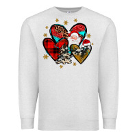 Oatmeal Heather heart  wood slice ornament Premium Sweatshirt - JahusDesignShop