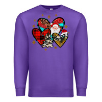 Purple heart  wood slice ornament Premium Sweatshirt - JahusDesignShop