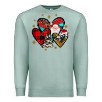 Seafoam heart  wood slice ornament Premium Sweatshirt - JahusDesignShop