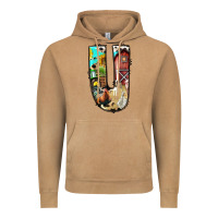 Vintage Camel farm life alphabet lowercase letters u Vintage Hoodie - BundleAndBundleShop