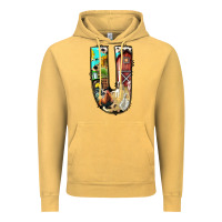 Vintage Mustard farm life alphabet lowercase letters u Vintage Hoodie - BundleAndBundleShop