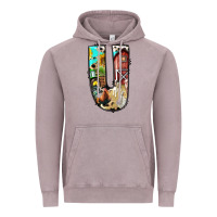 Vintage Zinc farm life alphabet lowercase letters u Vintage Hoodie - BundleAndBundleShop