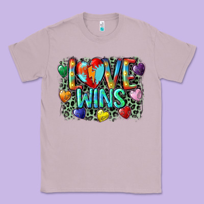 Love Wins Classic Tee Designed By Cowgirlartshop