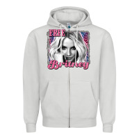 Dove Grey free britney Zipper Hoodie - AdoDesignShop
