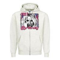 Oatmeal Heather free britney Zipper Hoodie - AdoDesignShop