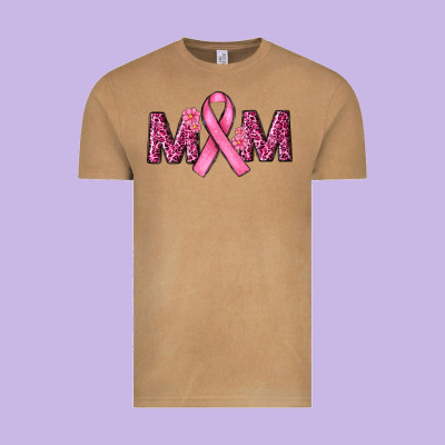 Cancer Ribbon Mom Vintage Tee Designed By Ranaportraitstore