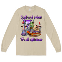 Mushroom spells and potions for all afflictions Long Sleeve Tee - BundleAndBundleShop