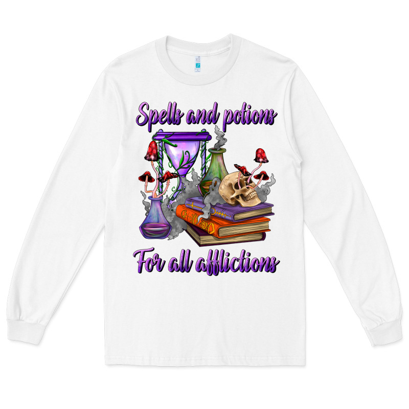 Spells And Potions For All Afflictions Long Sleeve Tee by BundleAndBundleShop | Teevron