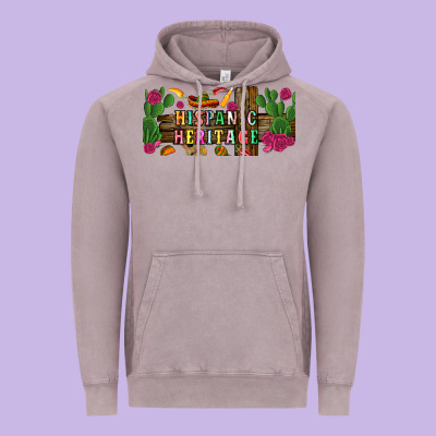 Hispanic Heritage Libbey Cup Vintage Hoodie Designed By Bundleandbundleshop
