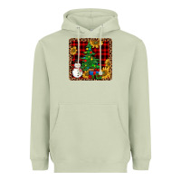 Matcha snowman trees coaster Heavyweight Hoodie - JahusDesignShop