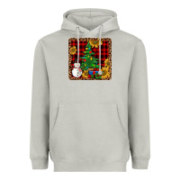 Moon Dust snowman trees coaster Heavyweight Hoodie - JahusDesignShop