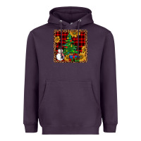 Plum snowman trees coaster Heavyweight Hoodie - JahusDesignShop