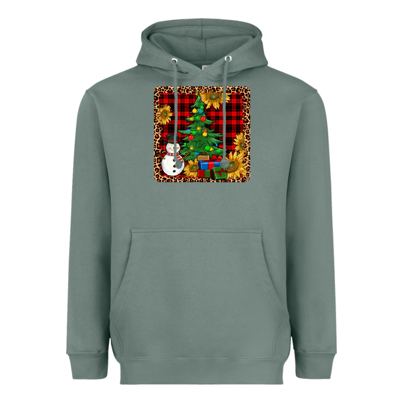 Snowman Trees Coaster Heavyweight Hoodie by JahusDesignShop | Teevron
