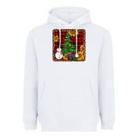 White snowman trees coaster Heavyweight Hoodie - JahusDesignShop