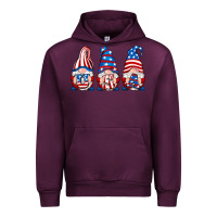 Mauve Wine usa fourth of july gnomes Urban Hoodie - RanaPortraitStore