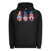 Pigment Black usa fourth of july gnomes Urban Hoodie - RanaPortraitStore