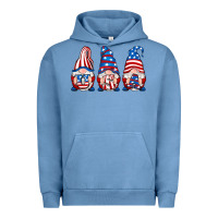 Pigment Pebble Blue usa fourth of july gnomes Urban Hoodie - RanaPortraitStore