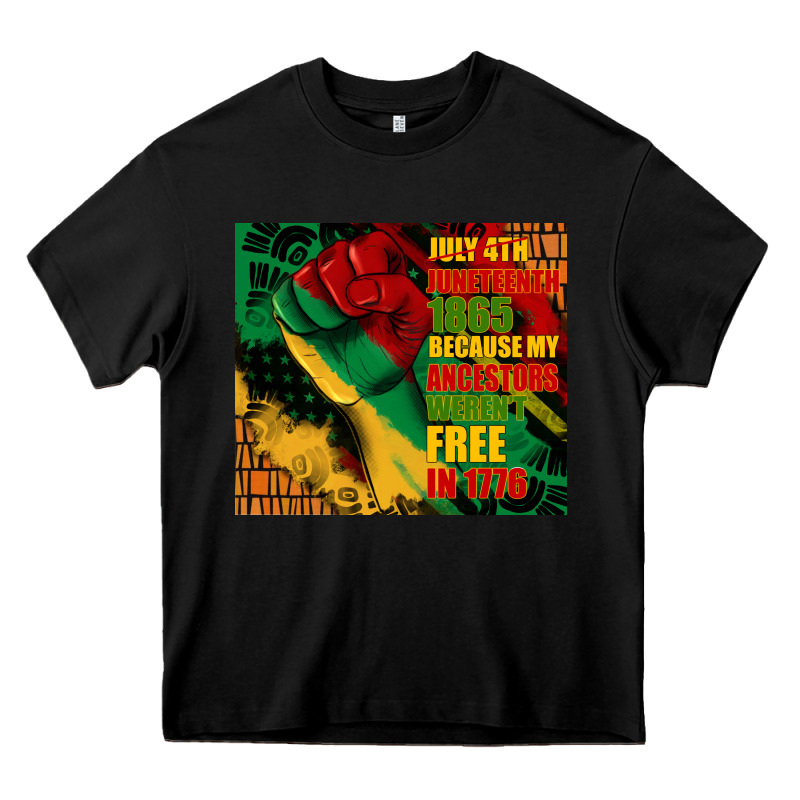 Juneteenth 1865 Because My Ancestors Werent Free In 1776 Tumbler Heavy Core Tee by CowGirlArtShop | Teevron