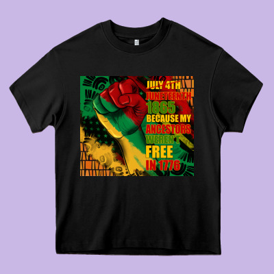 Juneteenth 1865 Because My Ancestors Werent Free In 1776 Tumbler Heavy Core Tee Designed By Cowgirlartshop
