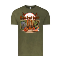 Vintage Olive basketball dad Vintage Tee - FaDigitalArtStudio