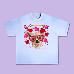 Valentine's Day  Chihuahua Urban Heavy Tee Designed By Ranaportraitstore