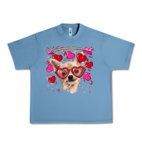 Pebble Blue valentine's day  chihuahua Urban Heavy Tee - RanaPortraitStore