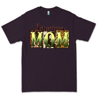 Plum American Mom Mother's Day Premium Tee - CowGirlArtShop