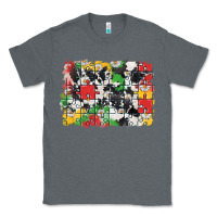 Charcoal Heather Autism background Classic Tee - CowGirlArtShop