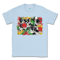 Dusty Blue Autism background Classic Tee - CowGirlArtShop