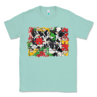 Seafoam Autism background Classic Tee - CowGirlArtShop