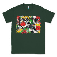 Sports Green Autism background Classic Tee - CowGirlArtShop
