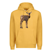 Mustard elk fawn deer Premium Hoodie - LillyAllenDesigns