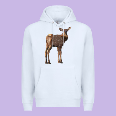 Elk Fawn Deer Premium Hoodie Designed By Lillyallendesigns
