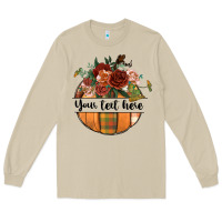 Mushroom preview customize floral pumpkin Long Sleeve Tee - BundleAndBundleShop