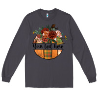 Smoke preview customize floral pumpkin Long Sleeve Tee - BundleAndBundleShop